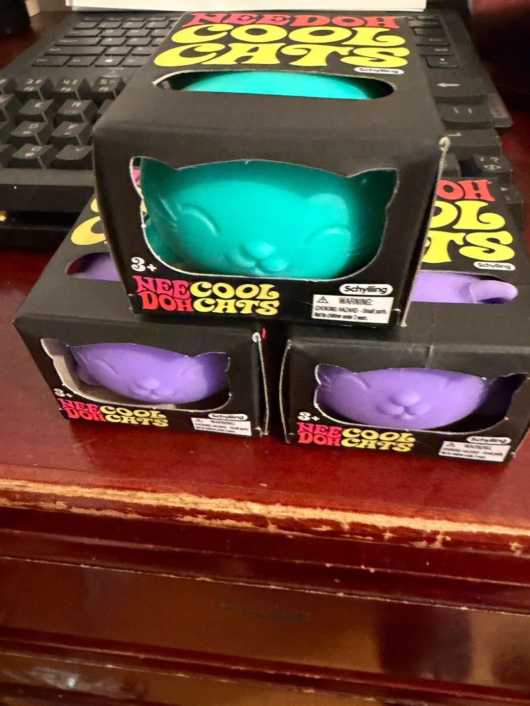 Nee Doh Cool Cats Squishy Fidget Toys - 3+ Years
