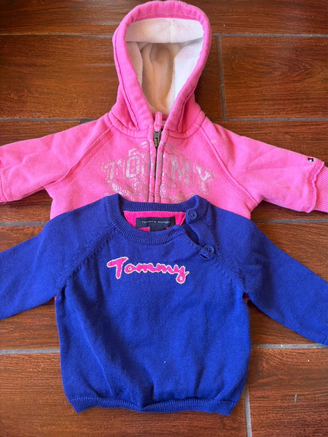 3-6M Tommy Hilfiger Baby Girl Sweater and Hoodie Set