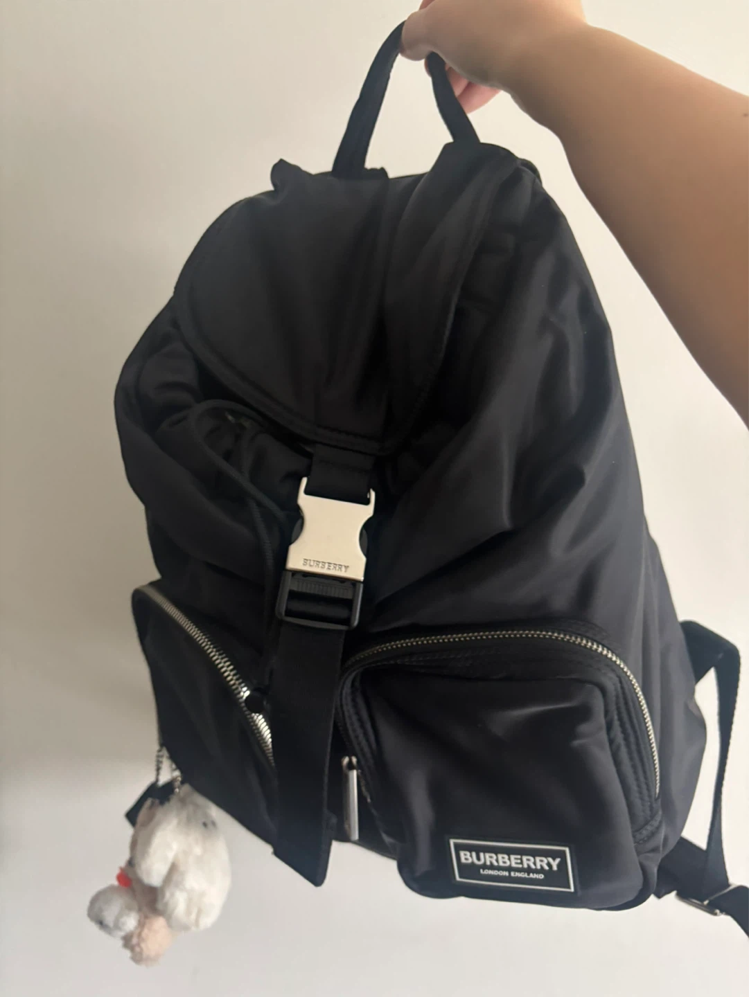 Burberry London England Black Nylon Backpack