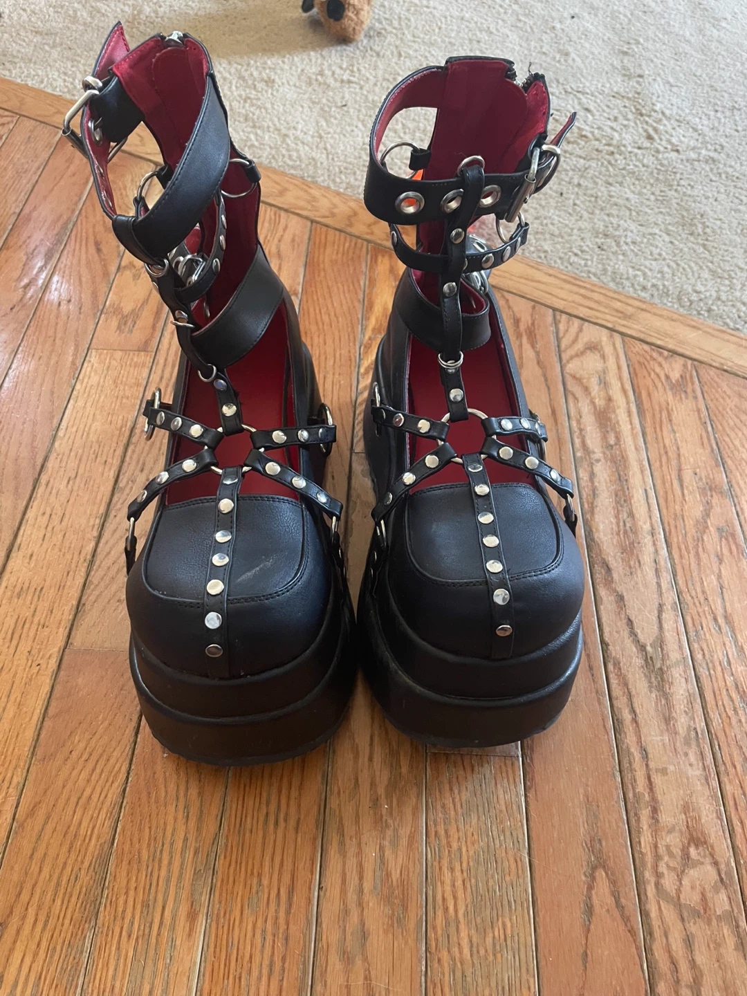 size 10 demonia mary jane shoes