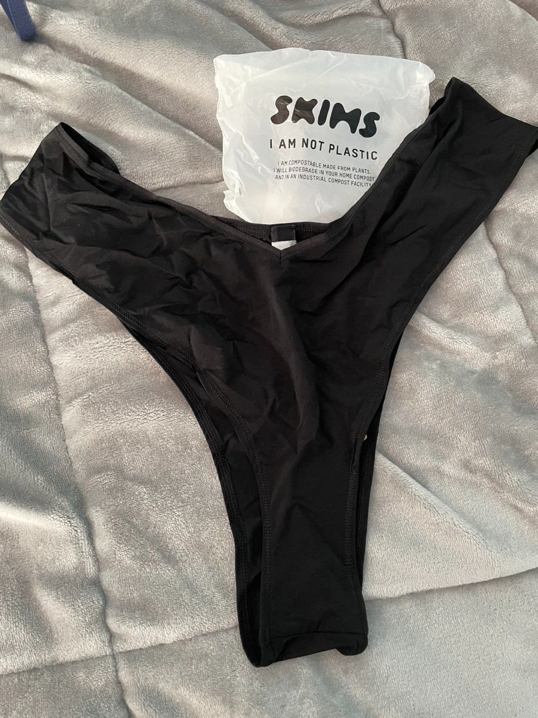 SKIMS Sheer Dipped Hipster Onyx Underwear - Size 2X