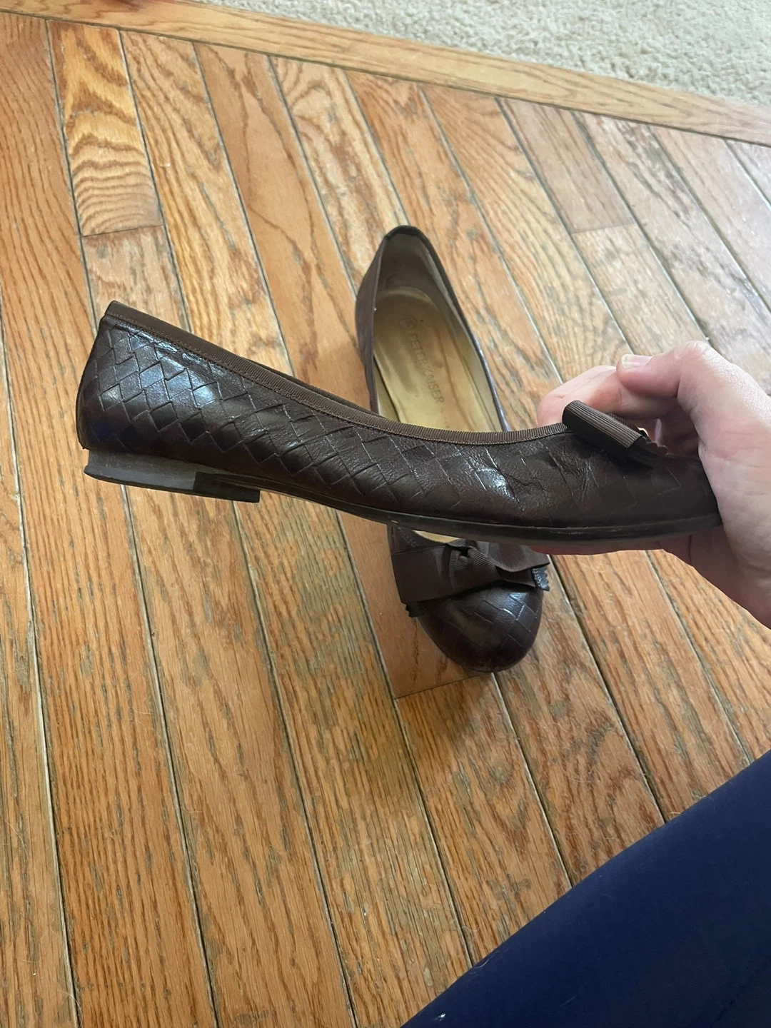 Peter Kaiser Women's Brown Woven Ballet Flats Size 8 - photo 2