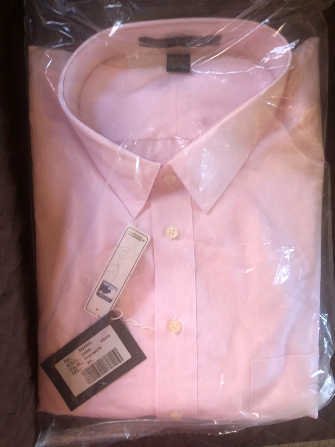 Pink Dress Shirt - 2XL