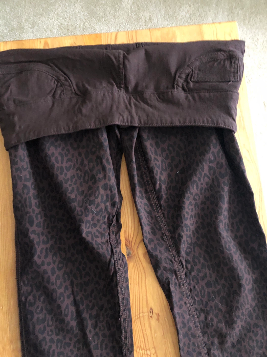 Brown Leopard Print Pants