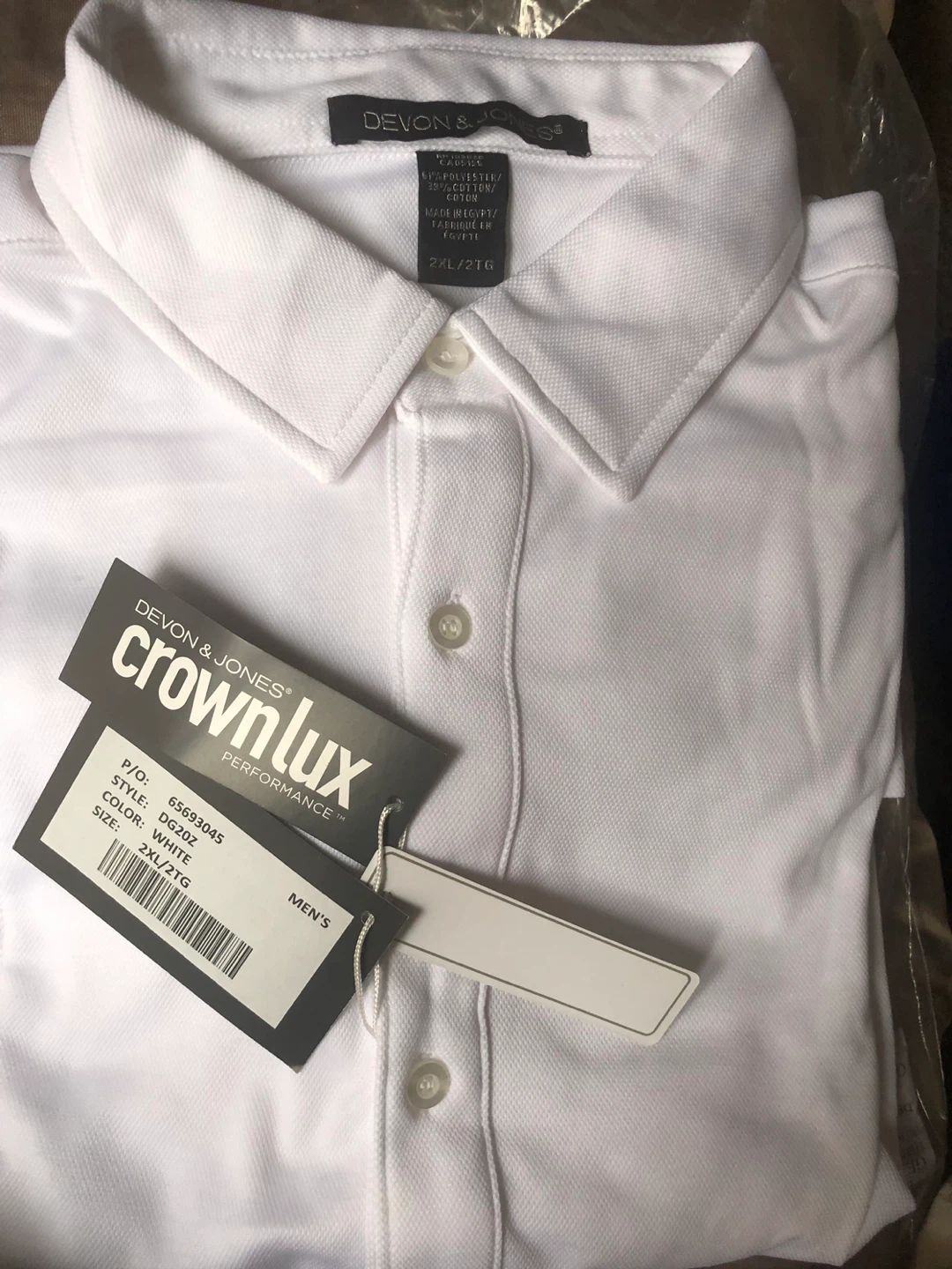 Polo Shirt White 2XL white