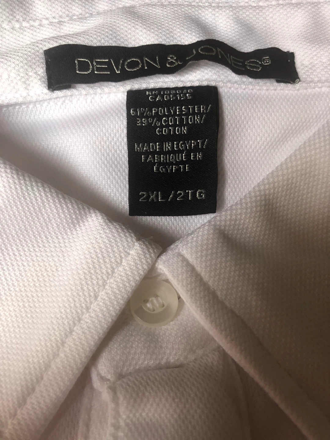 Polo Shirt White 2XL white - photo 2
