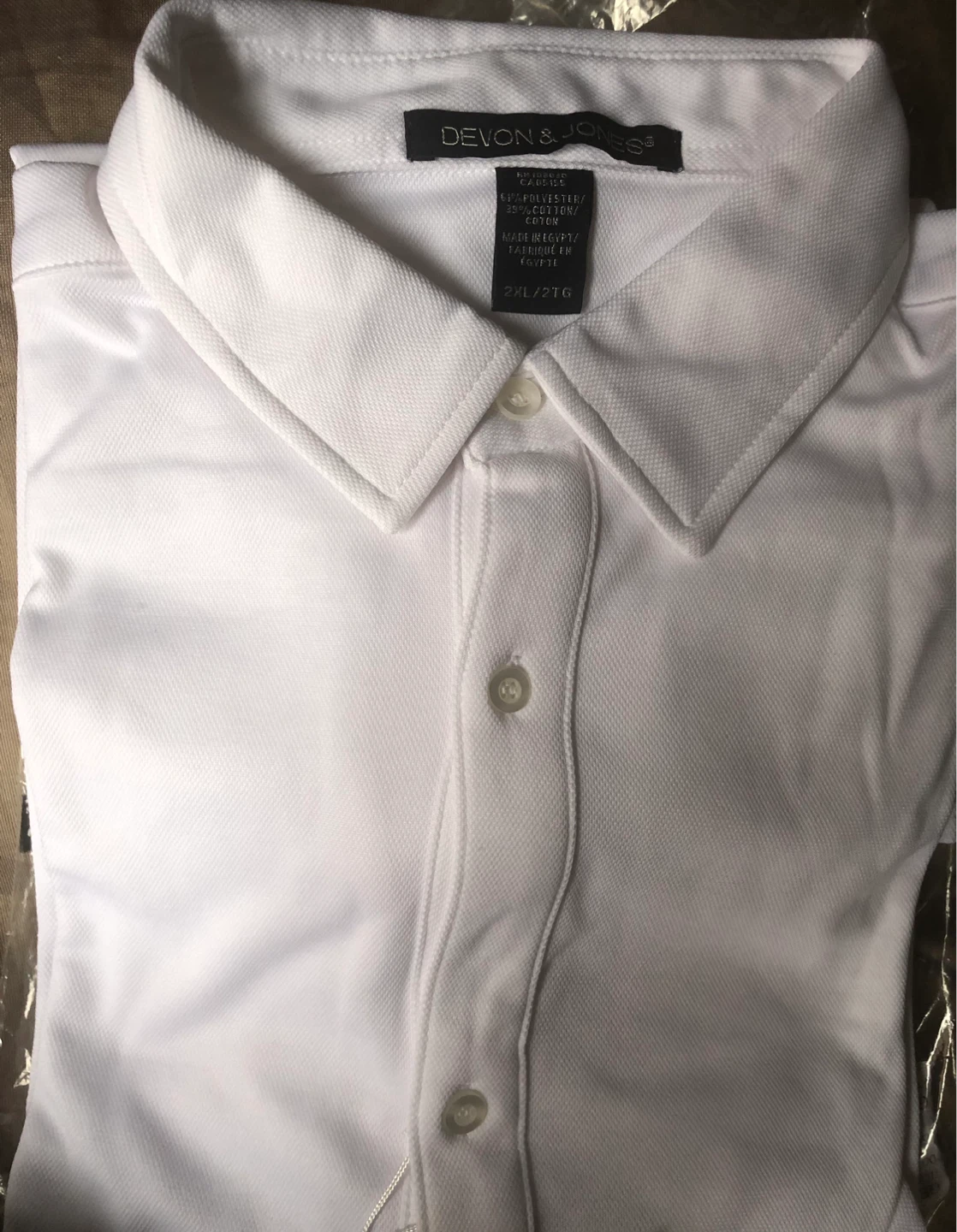 Polo Shirt White 2XL white - photo 3