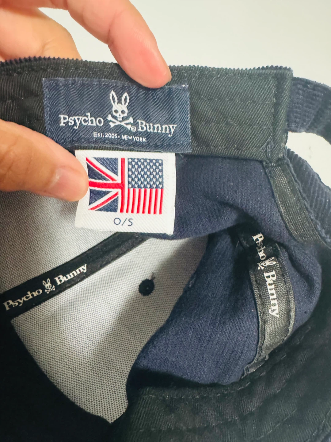 Psycho Bunny Navy Corduroy Baseball Cap O/S - photo 3