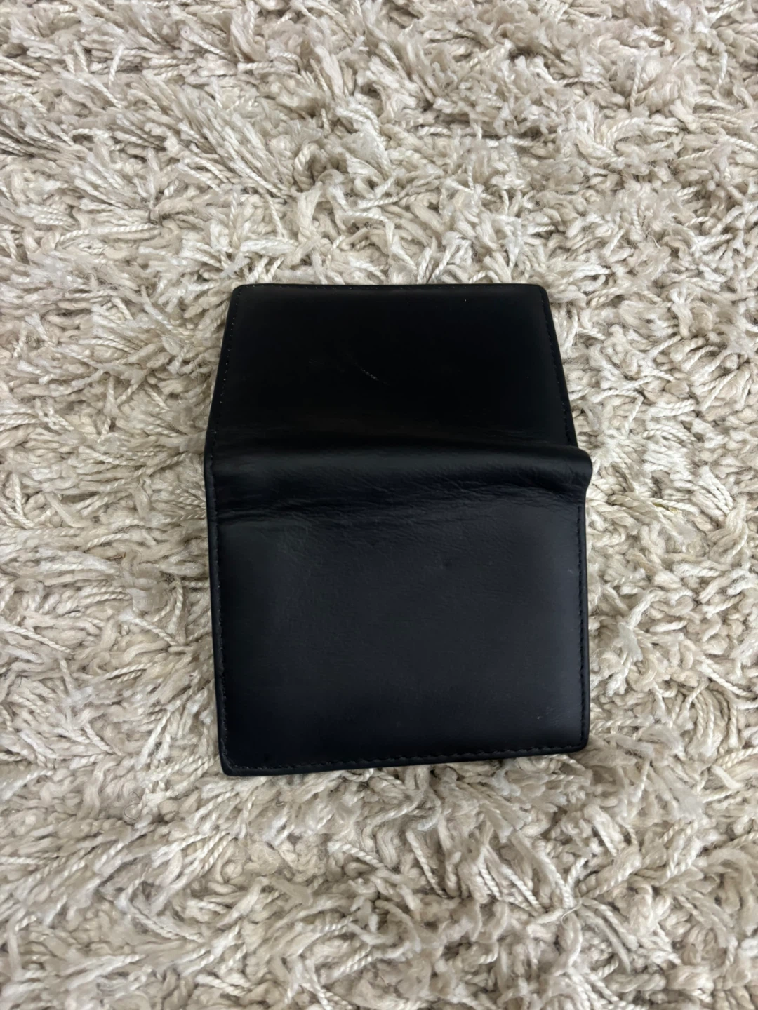 Black Leather Bifold Wallet - photo 3