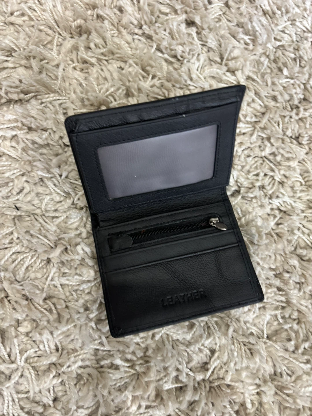 Black Leather Bifold Wallet - photo 4