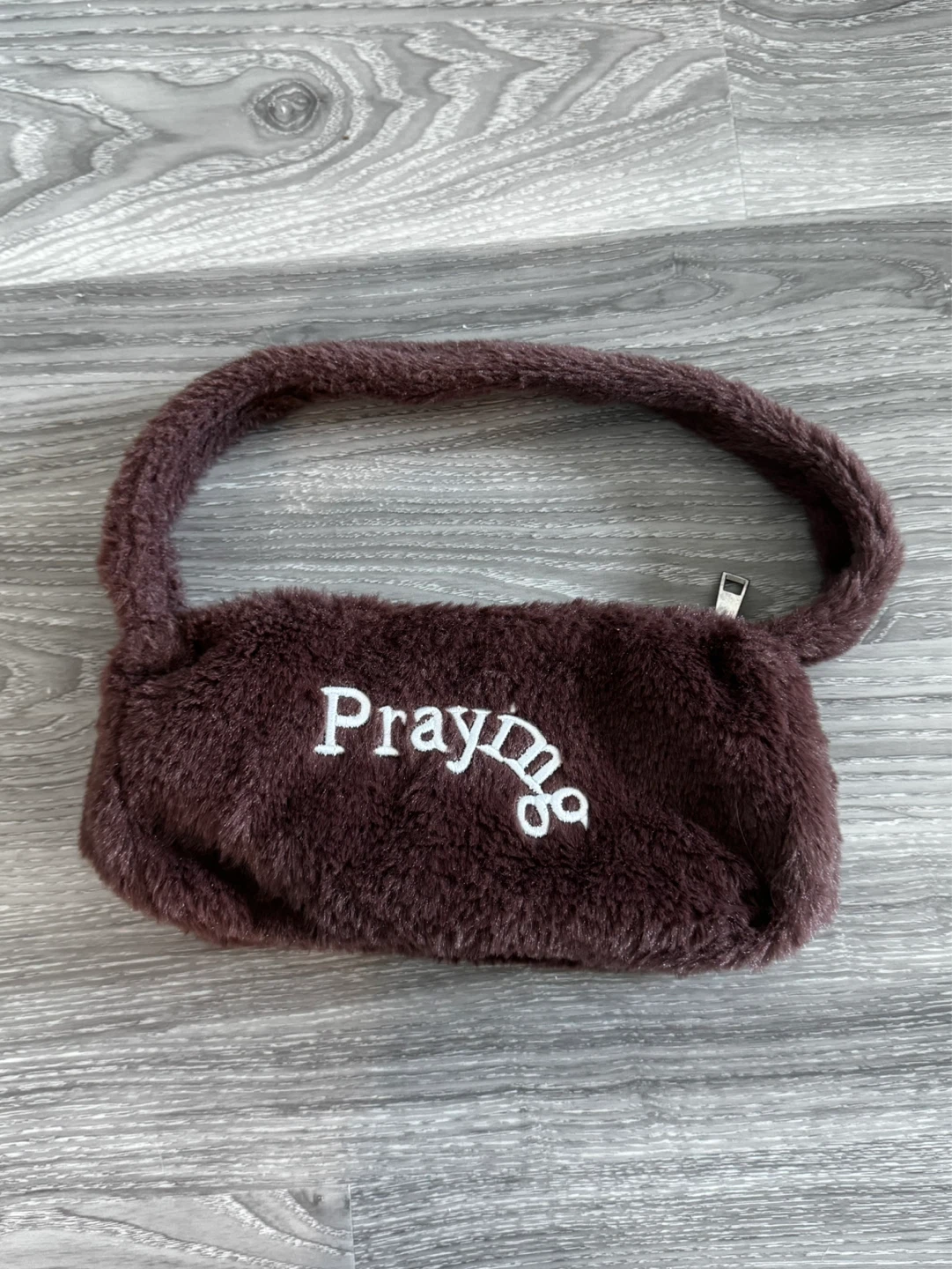 Praying God's Favorite Faux Fur Handbag - photo 2