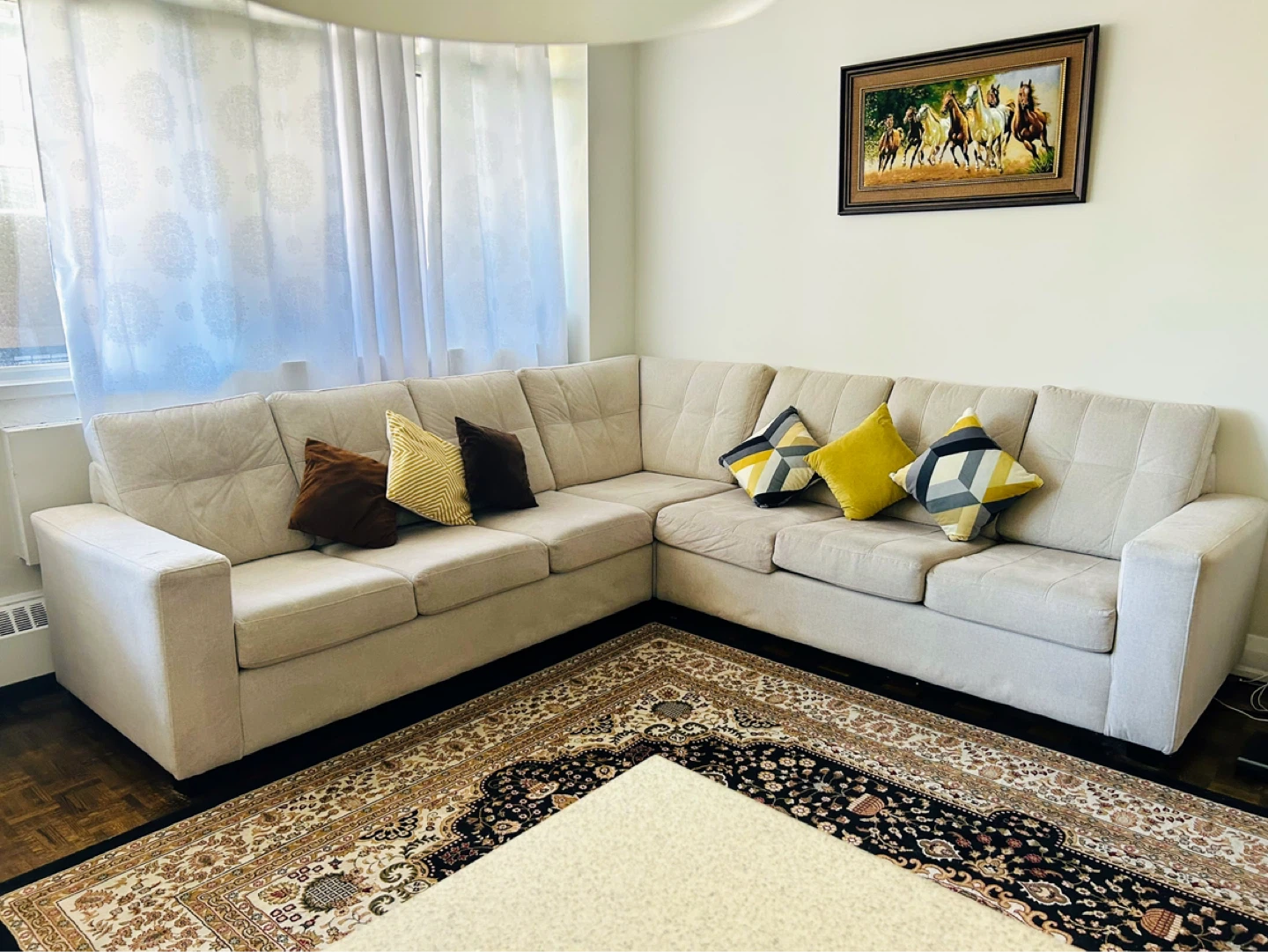 Sectional Sofa - Light Beige