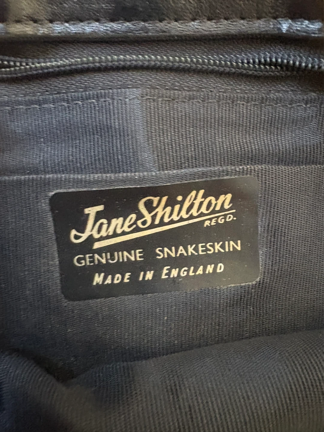 Vintage: Jane Shilton Genuine Snakeskin Shoulder Bag - photo 5