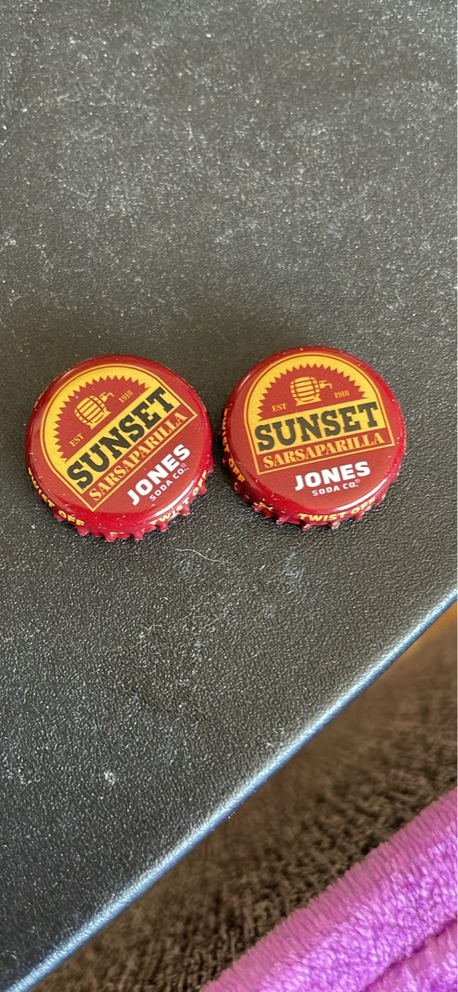 Sunset Sarsaparilla Soda Bottle Caps - 2