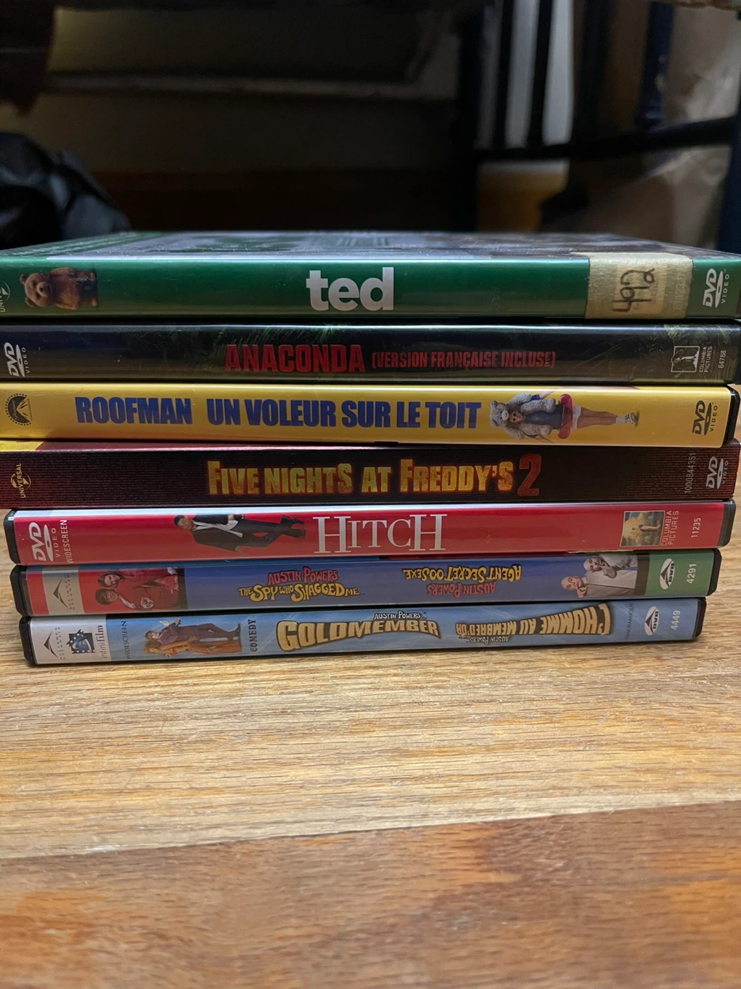 Collection of 7 DVDs: Ted, Anaconda, Hitch, and more