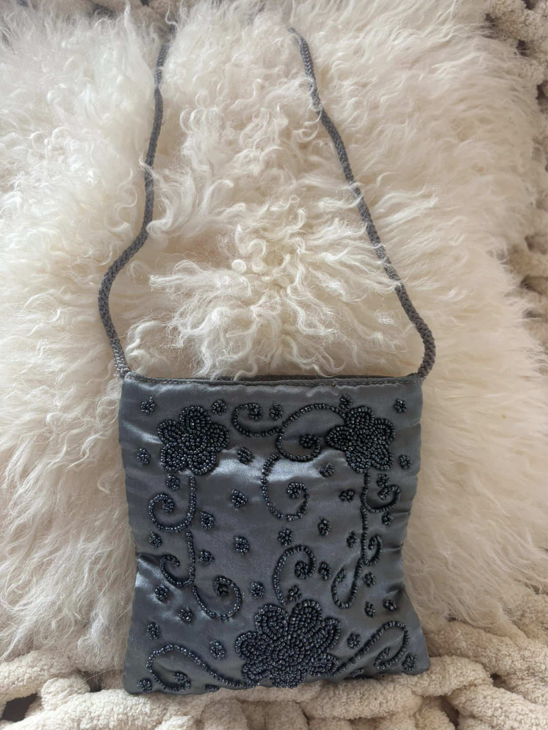 Grey Beaded Small  Purse - Gloria Vanderbilt - photo 2