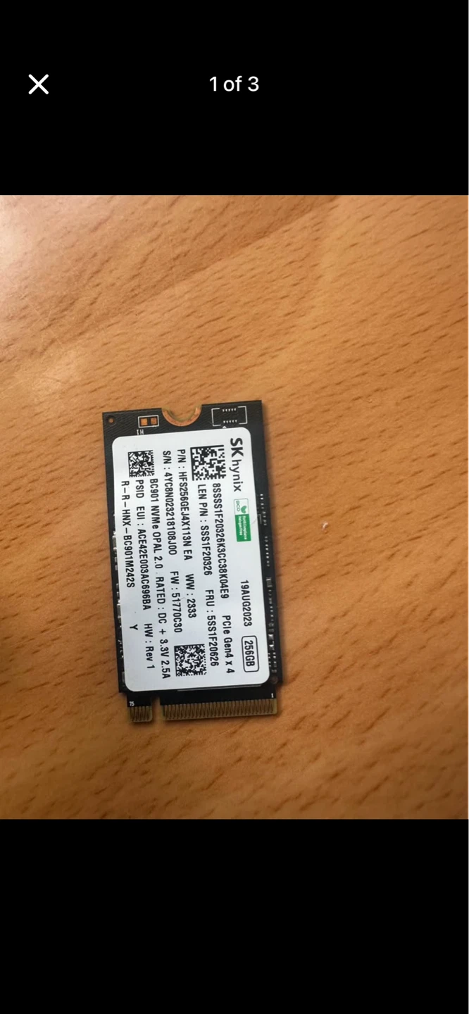 SK Hynix 256GB NVMe SSD M.2 - photo 3