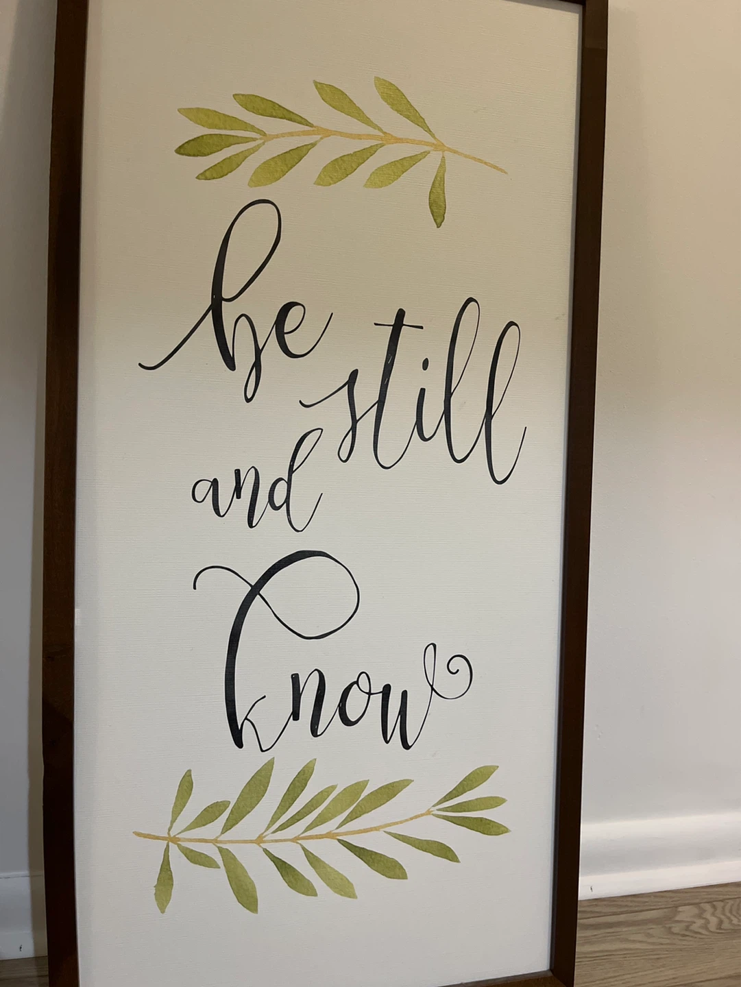 Framed "Be Still and Know" Wall Art - photo 2