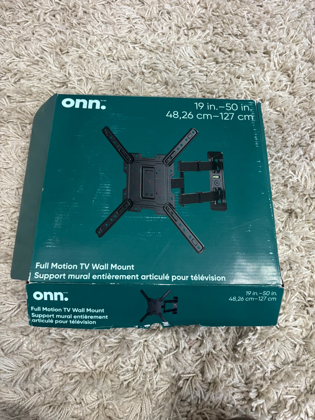 Onn. Full Motion TV Wall Mount 19"-50"