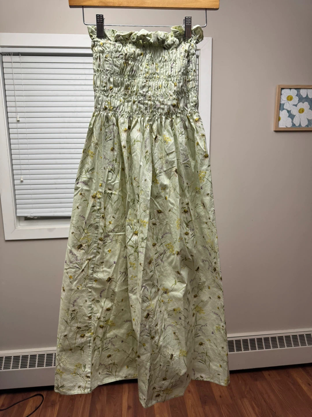 H&M Smocked Floral Maxi Dress - XS