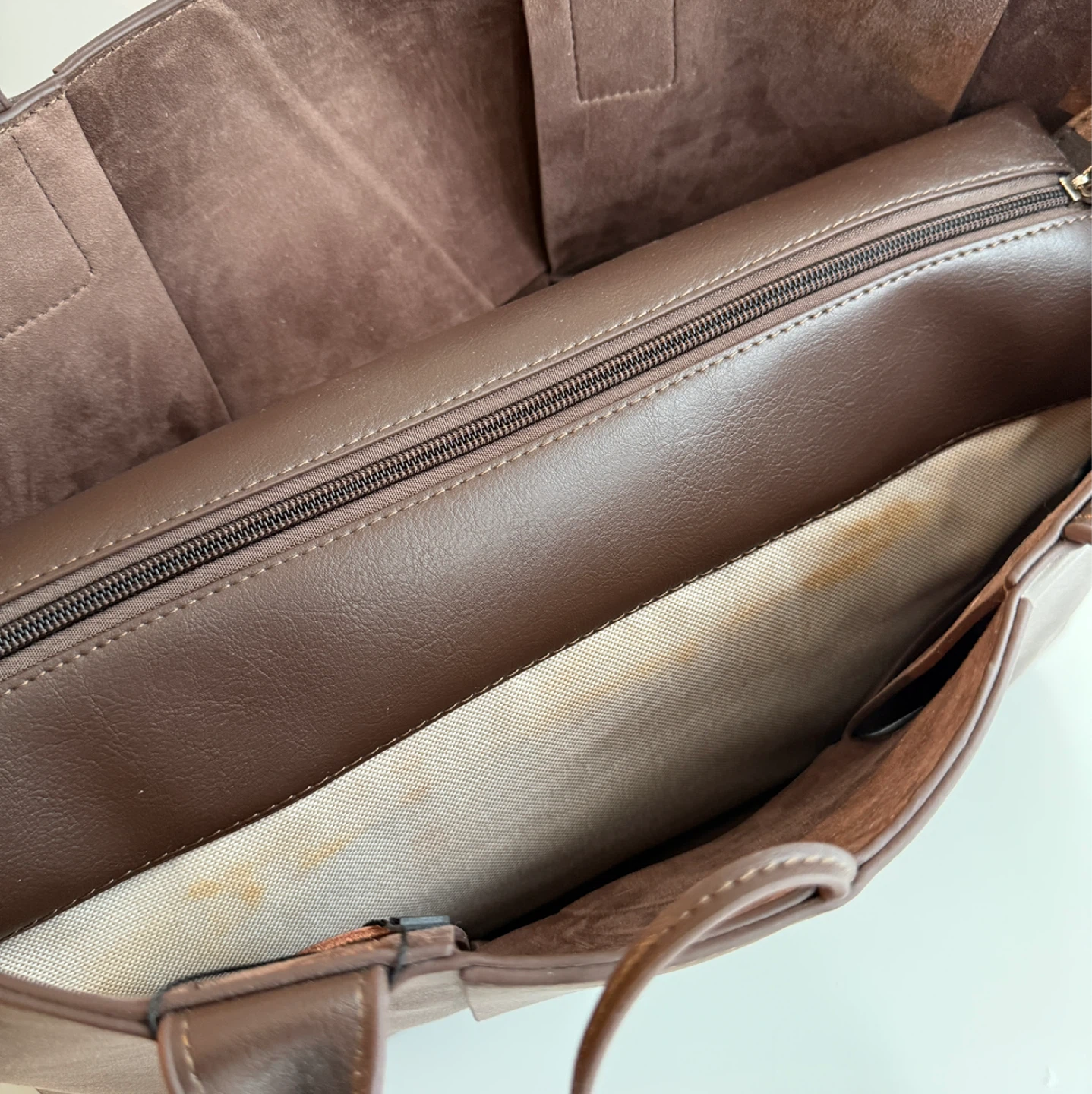 New✨Large Genuine Leather Woven Tote - photo 5