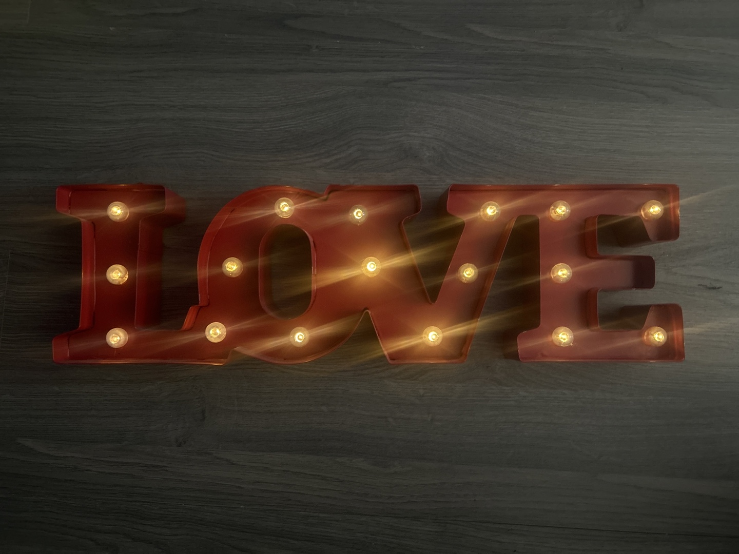 Red Marquee LOVE Sign