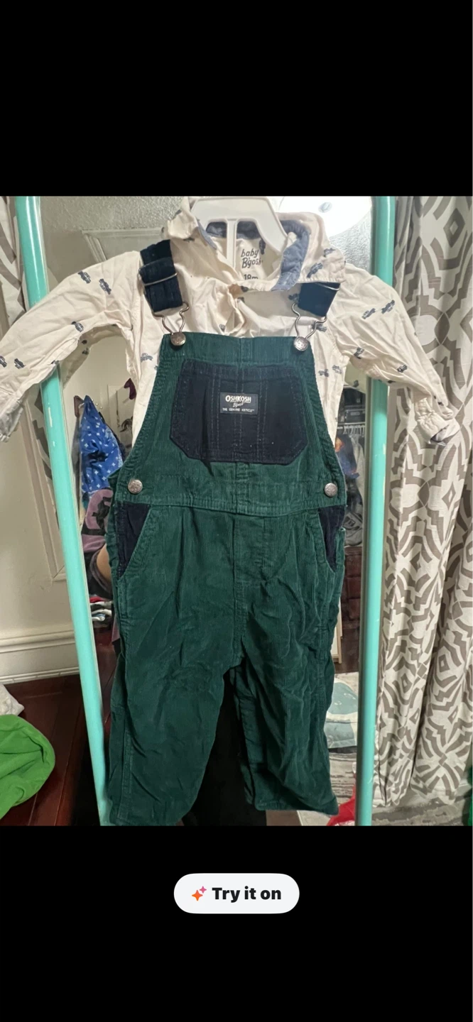 OshKosh B'gosh Baby Boy's Overalls & Shirt Set