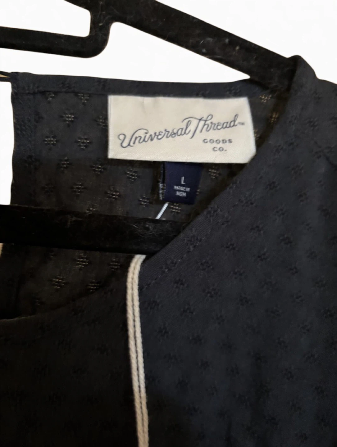 Universal Thread Black Ruffle Eyelet Dress Size L - photo 2