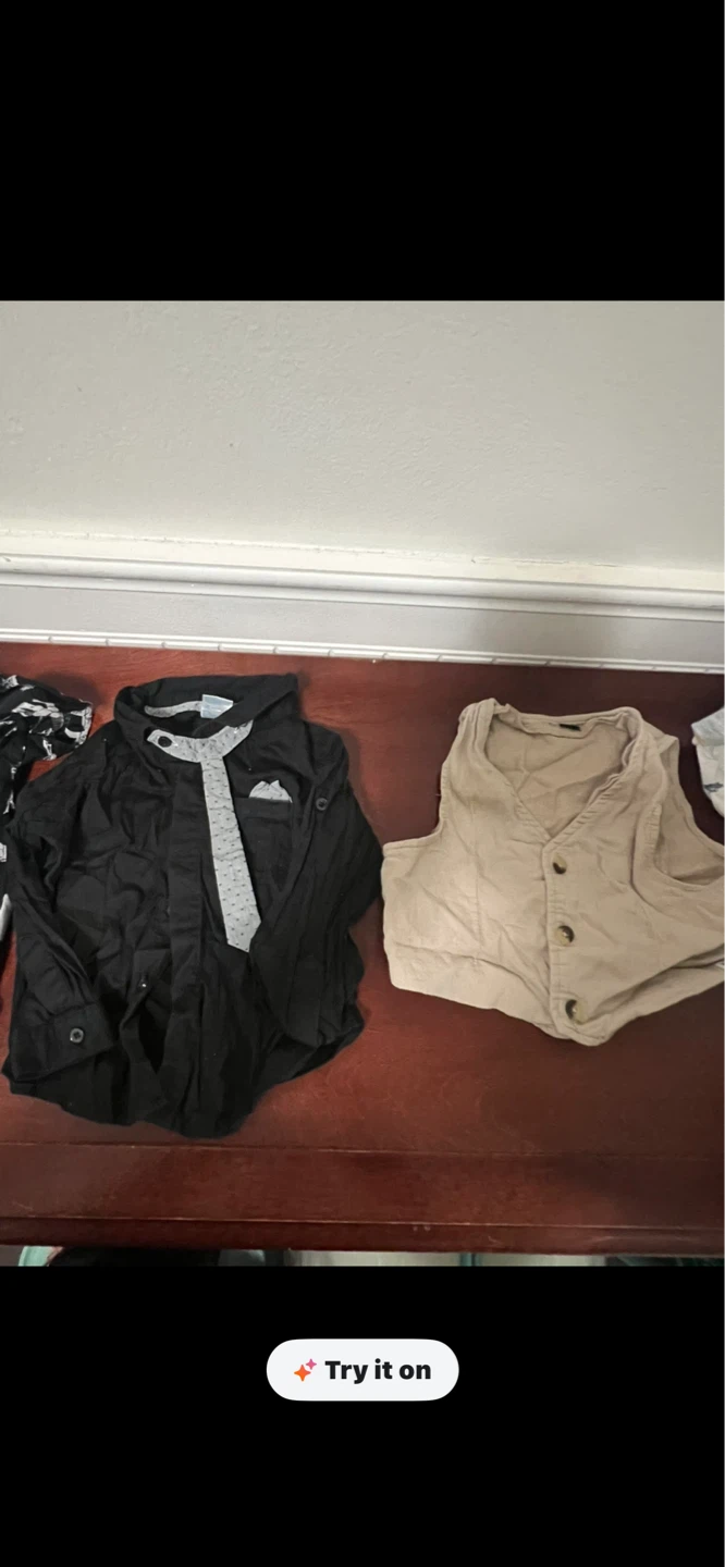 Boys' Dress Shirt and Vest Set