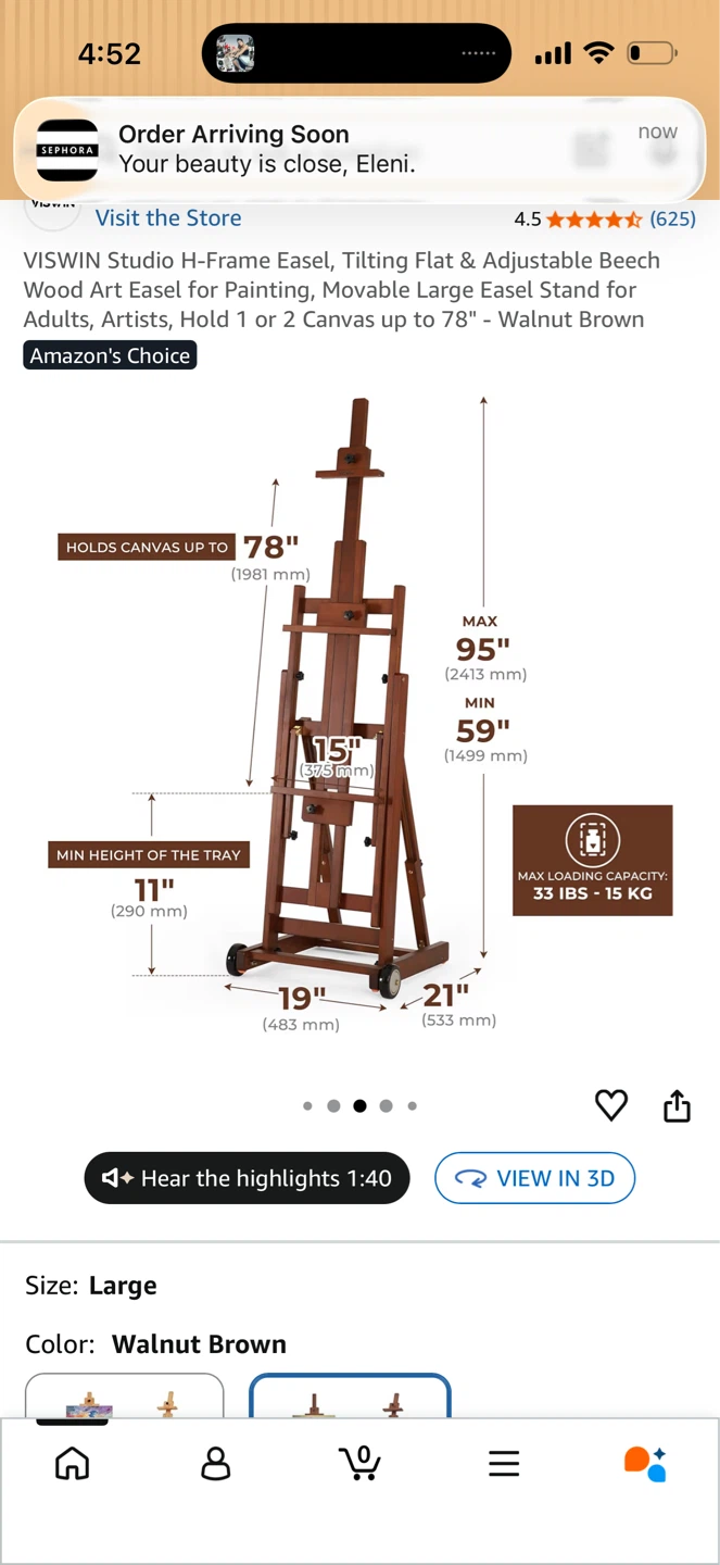 VISWIN Studio H-Frame Easel