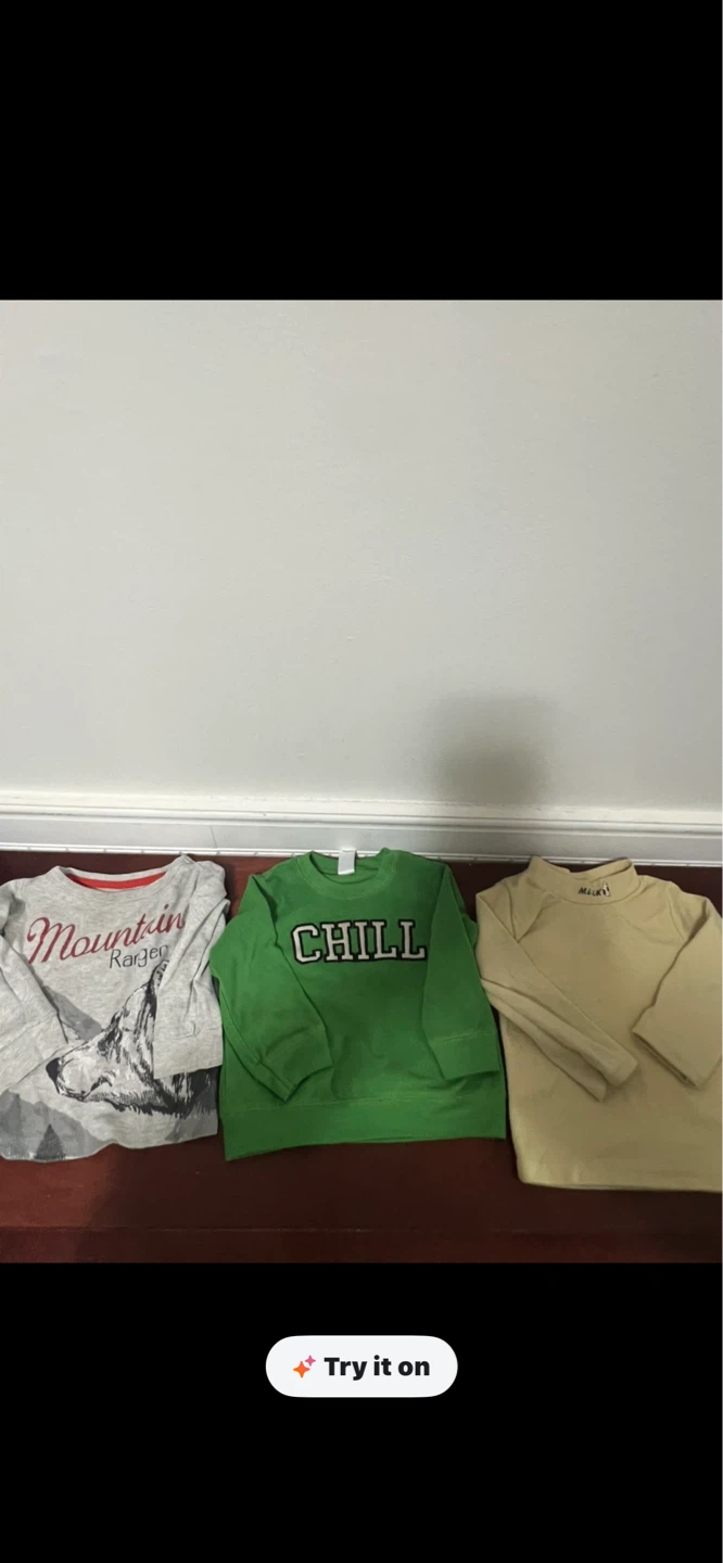Bundle of 3 Kids' Long Sleeve Shirts