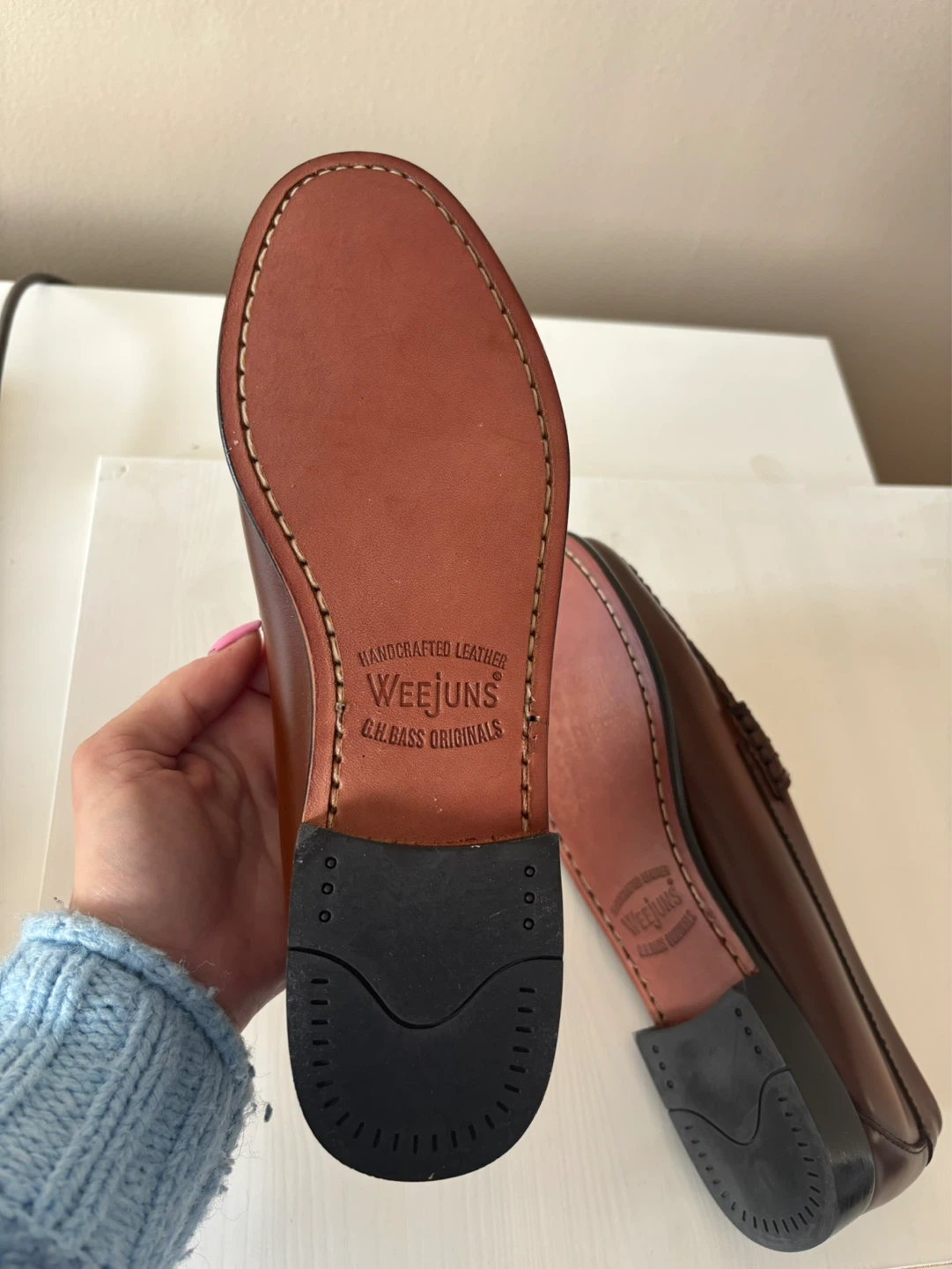 G.H. Bass Weejuns Penny Loafers - Brown Leather - photo 3