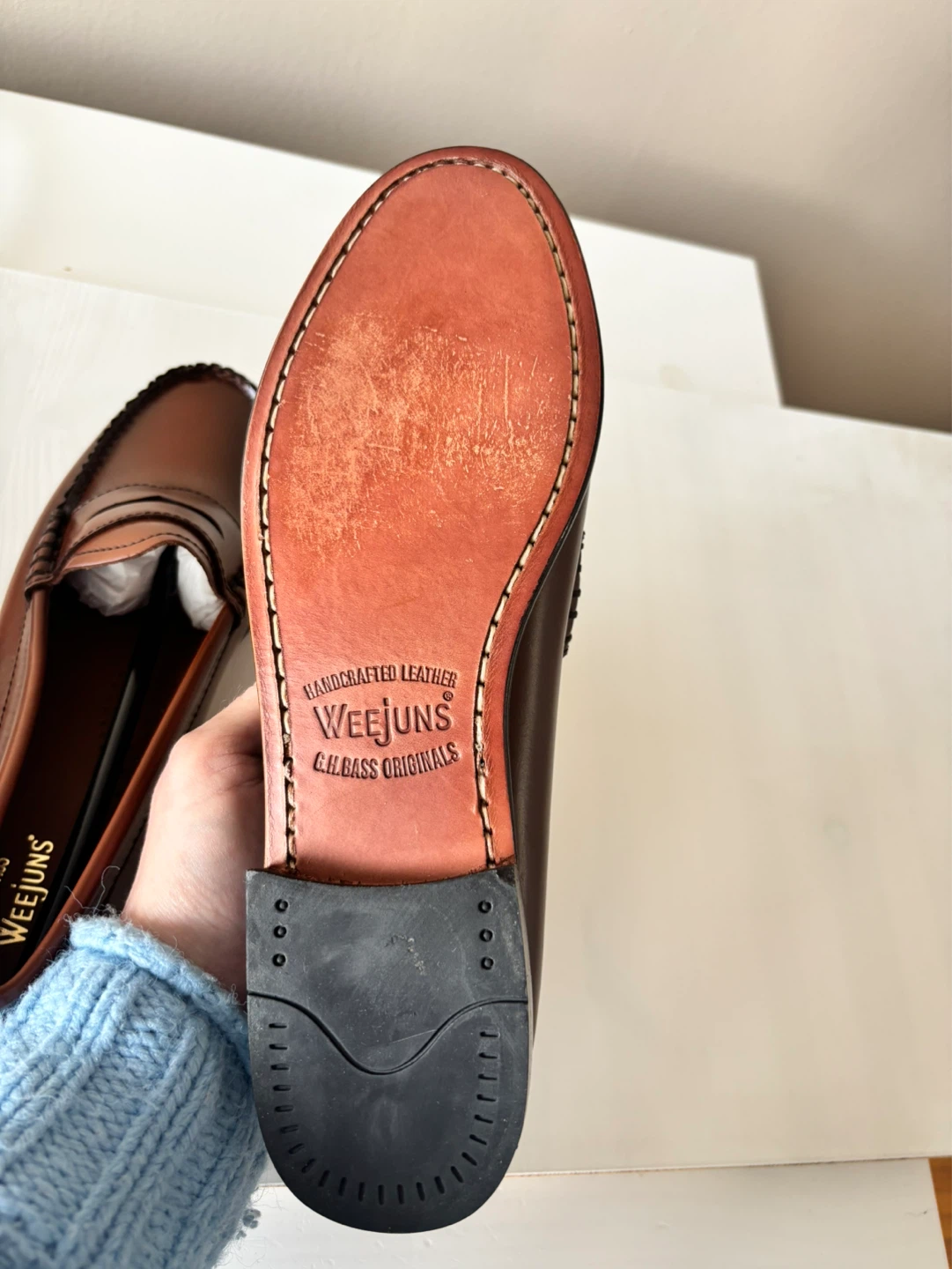 G.H. Bass Weejuns Penny Loafers - Brown Leather - photo 4