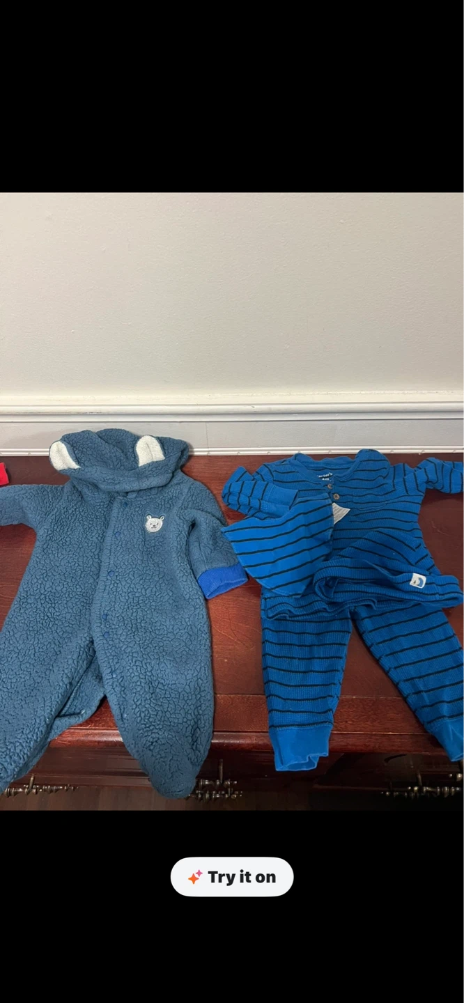 Carter's Baby Boy Blue Sleepers Bundle