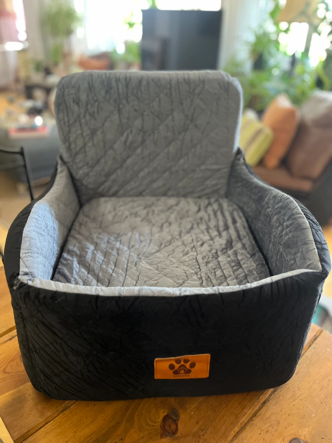 Dog Car Seat Booster, Small Dogs up to 35 lbs, Washable Cover - photo 2