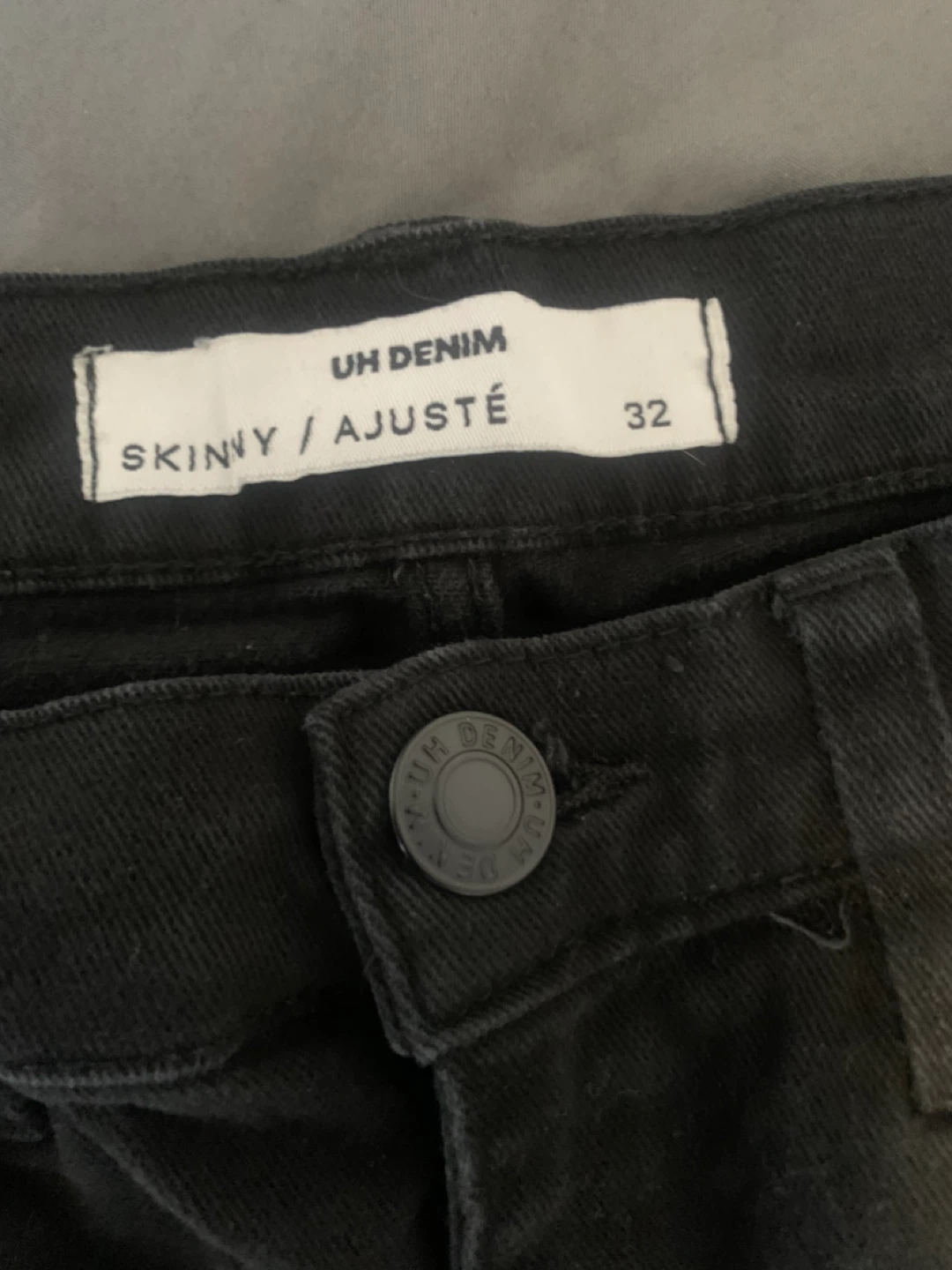 UH DENIM Skinny Jeans - Black - Size 32 - photo 3
