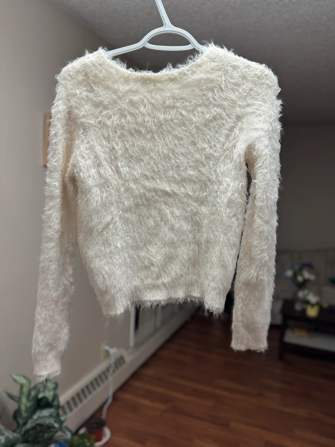 White Fuzzy Sweater - photo 2
