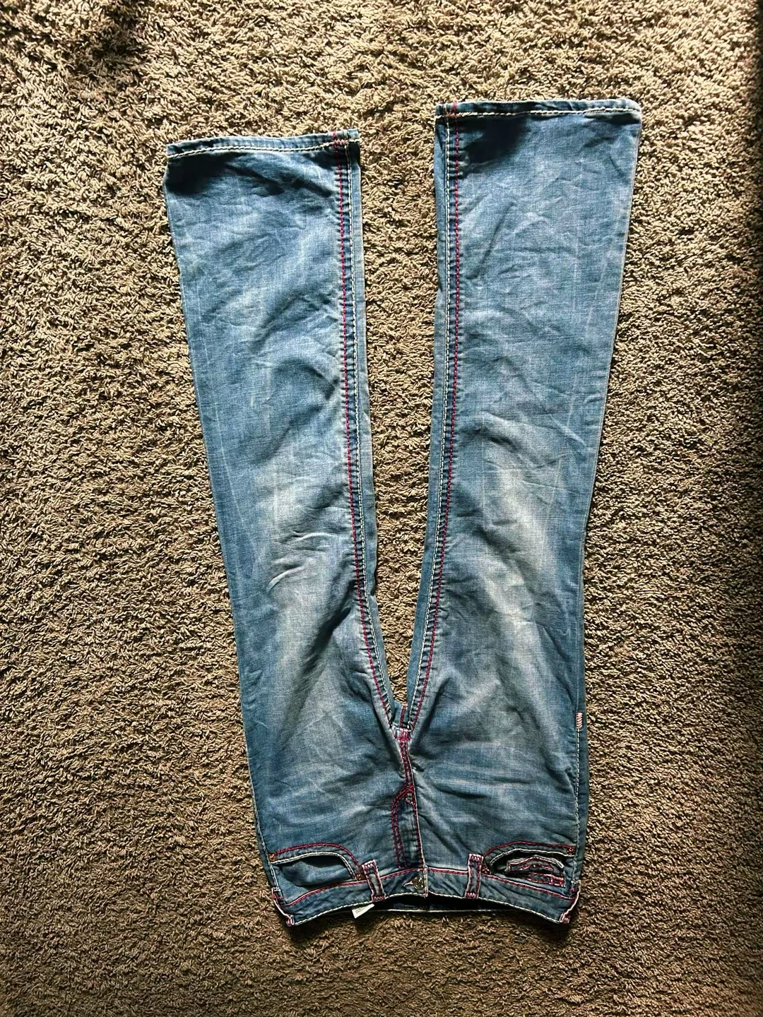 True Religion Jeans Light Wash Pink Stitching - photo 2