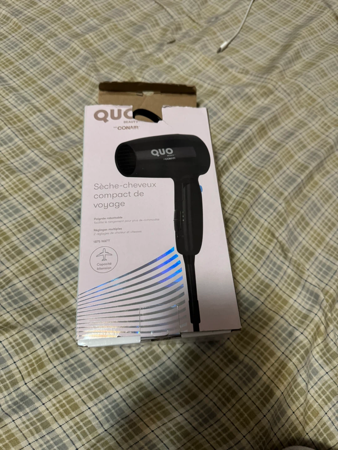 QUO Beauty by Conair Compact Travel Hair Dryer