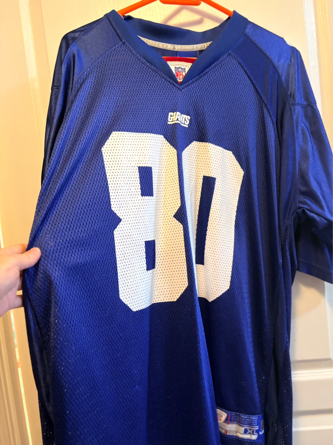 SALE! Reebok NFL New York Giants Shockey #80 Jersey XL - photo 2