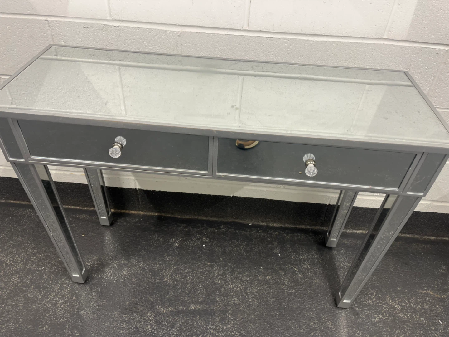 Mirrored Console Table with 2 Drawers