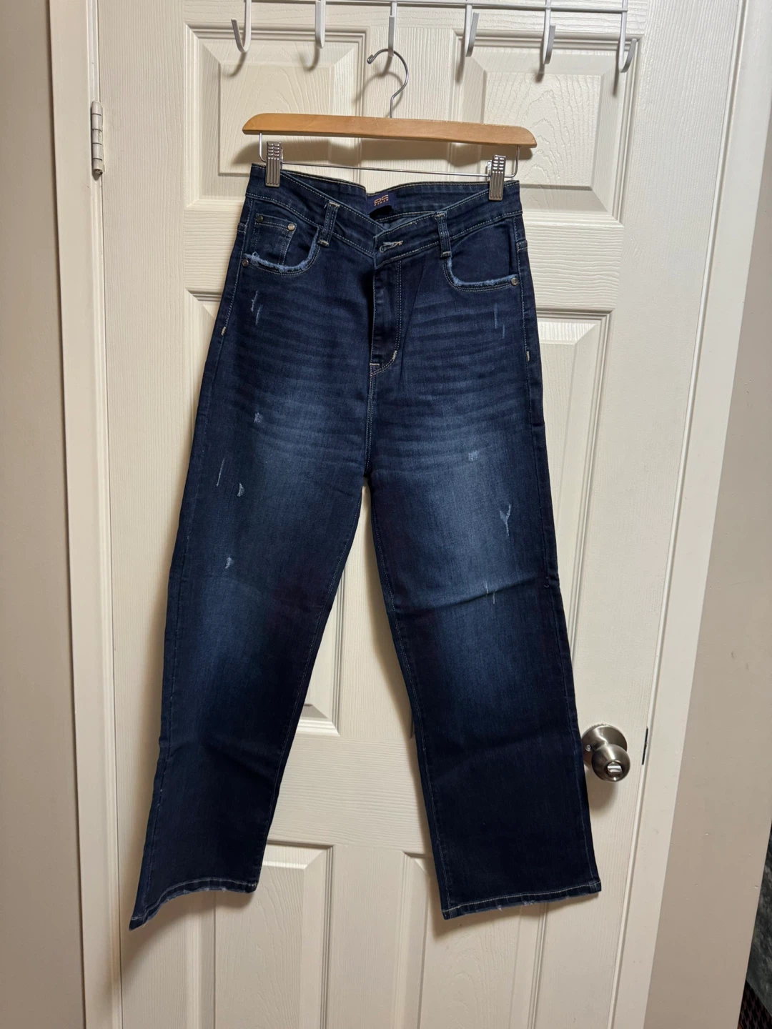 EVANS Women's Dark Wash Wide Leg Jeans