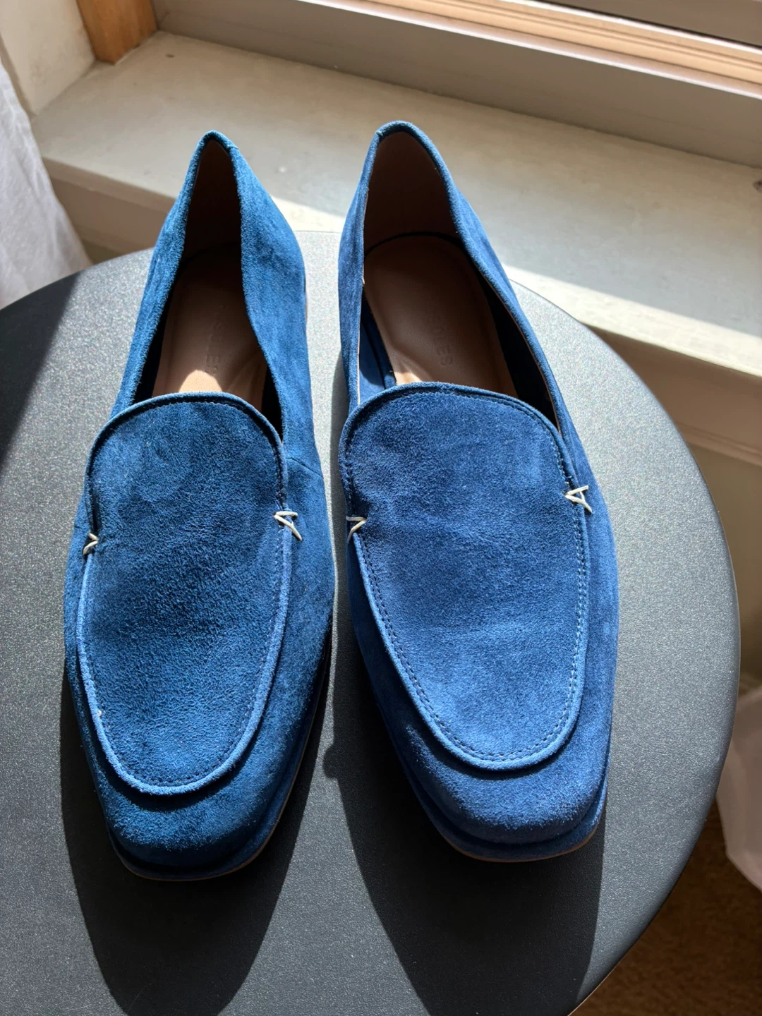 Aerosoles Blue Suede Loafers - Size 7 - photo 2