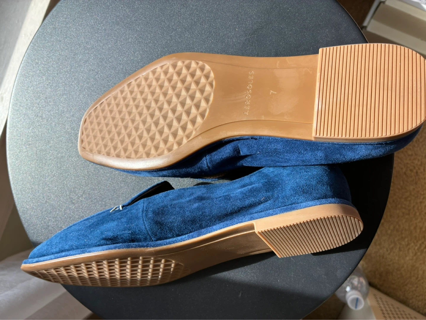 Aerosoles Blue Suede Loafers - Size 7 - photo 5