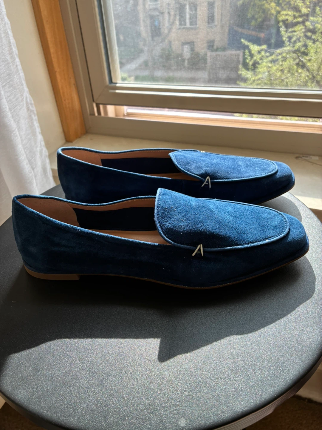 Aerosoles Blue Suede Loafers - Size 7