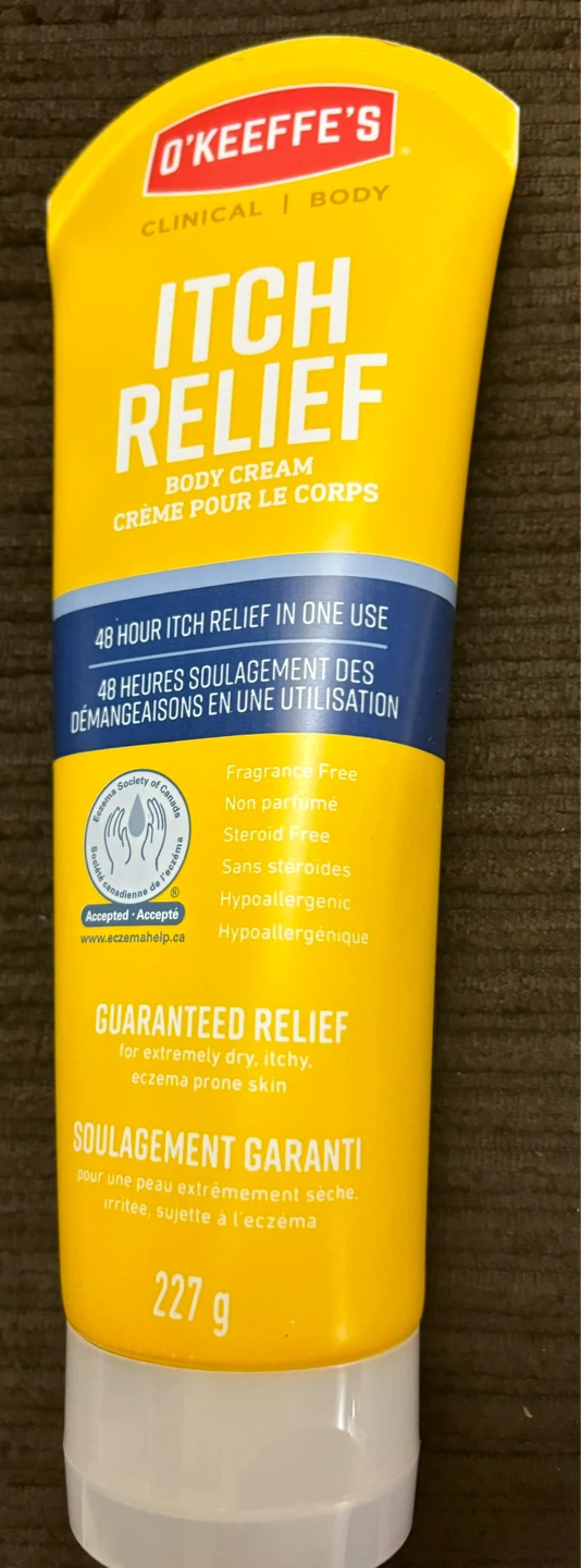 O'Keeffe's Clinical Body Itch Relief Cream 227g