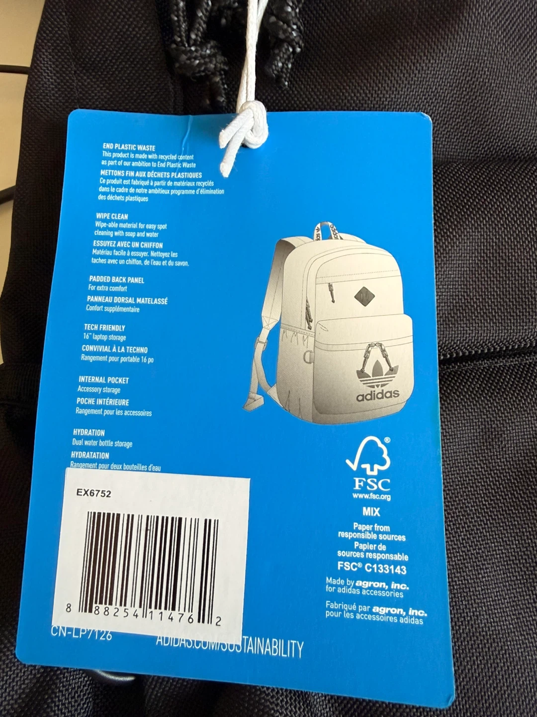 Adidas Trefoil 2.0 Backpack Black - photo 3