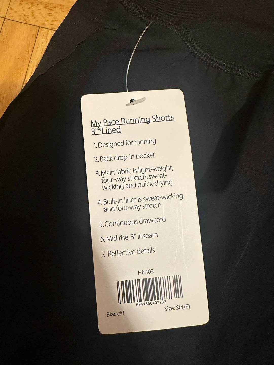 My Pace Running Shorts Black Size S - photo 3