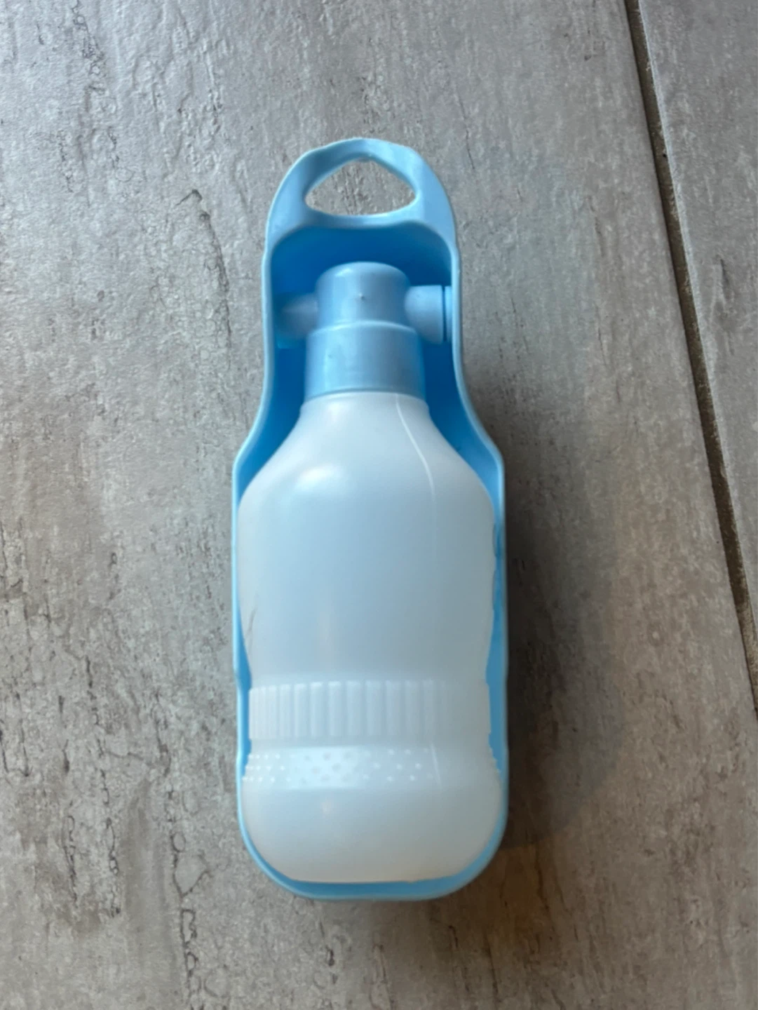 Blue and White Pet Water Bottle