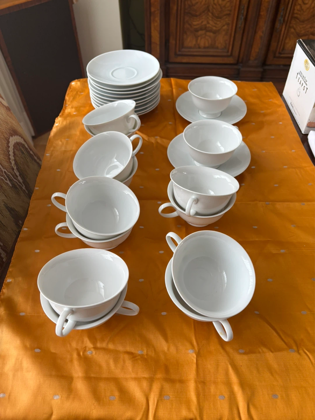 Rosenthal White Teacup and Saucer Set